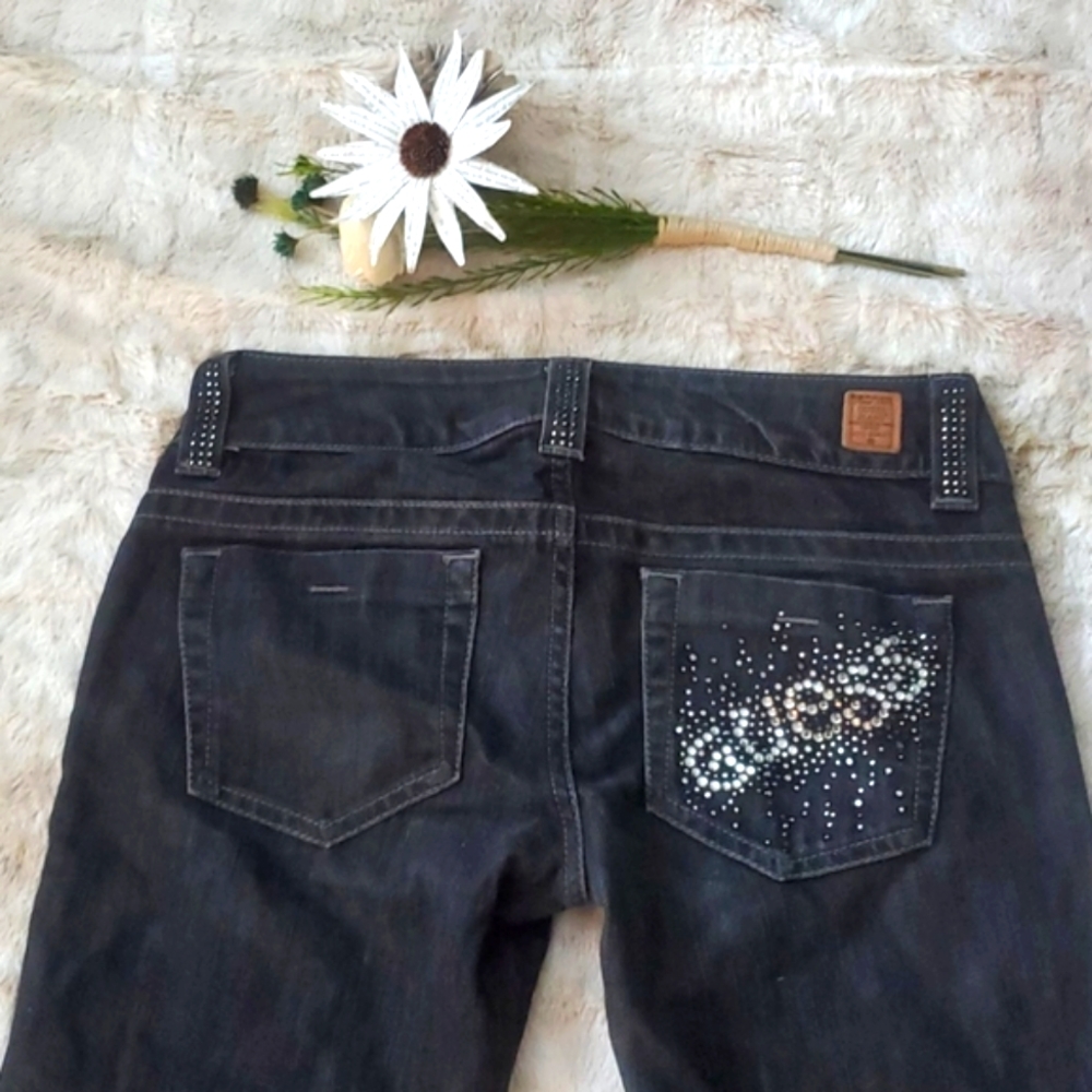 Guess flair boot cut black denim jeans